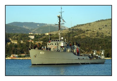 Coastal Minesweeper M211  ALKYON (ex- MSC 319 ) Hellenic Navy -Port :Argostoli -Kefalonia