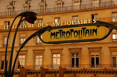 Louvre Metro in Paris