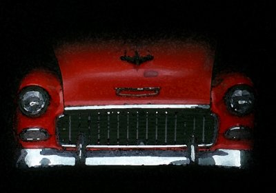 red car watercolor