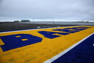 Barrow Whalers Football AstroTurf on sand