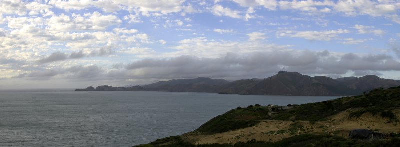 Storm clouds over Marin Headlands
