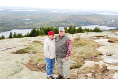  Jill and Mickey on Cadillac Mountain