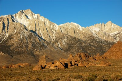 Lone Pine Peak, Mt Whitney and Alabama Hills