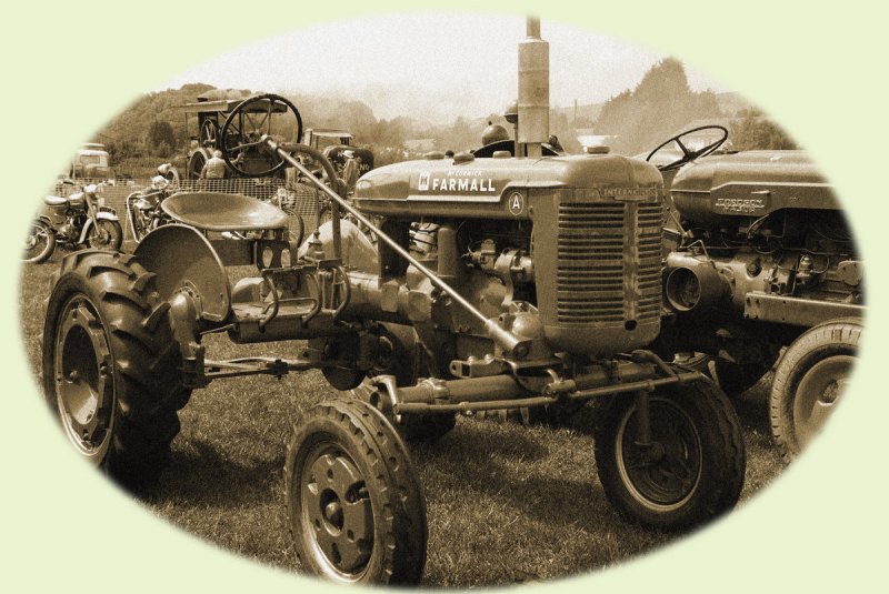 Aged tractor