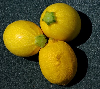 A lemon and 2 courgettes - honest!
