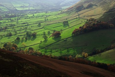 View of Edale valley from The Nab