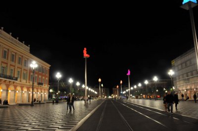 Place Massna at night