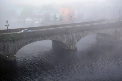 The Bridge emerging from the morning mist