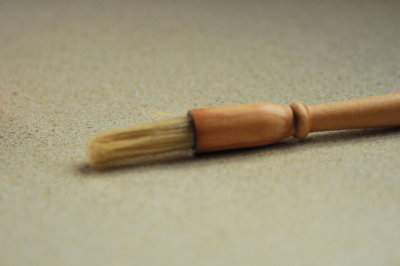 Pale gold pastry brush