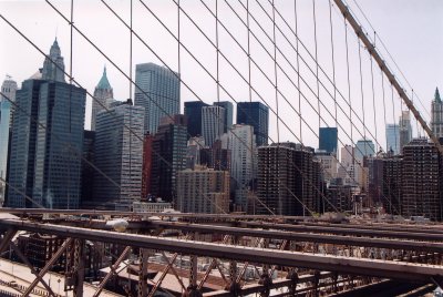 view from Brooklyn Bridge, 1999