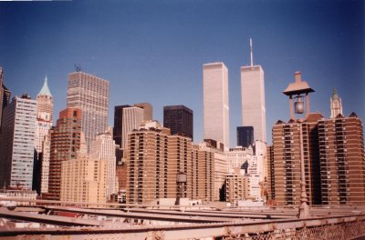 view from Brooklyn Bridge, New York 1999