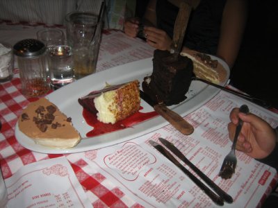 the trio of assorted desserts!