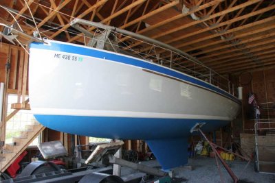 readying to leave John & Dottie's boat shed/barn