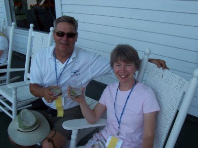 Ken & Judy on the Grande Hotel porch