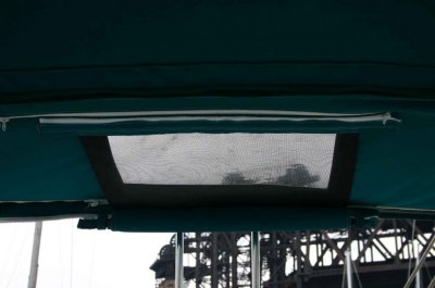 new overhead window in bimini