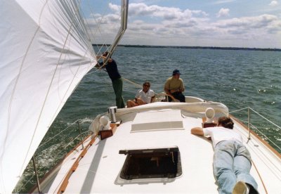 NONSUCH KC 1 , 1978, July, maiden voyage to RCYC