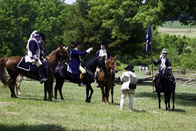 General Washington enters the Battlefield