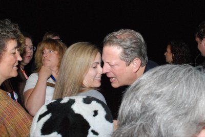 Maria Shaking Hands with Al Gore