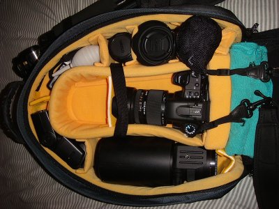 Kata R102 bag loaded with gear