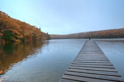 A dock on Seaver Pond