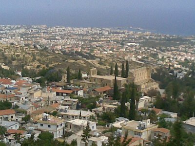 A View from the hills above Bellapais monastir