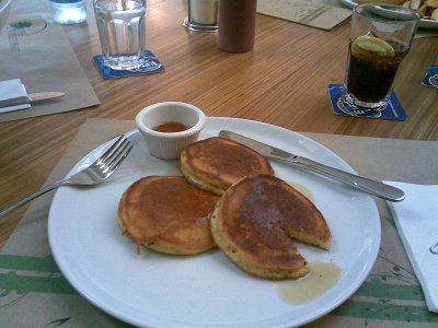 Breakfast at the airport