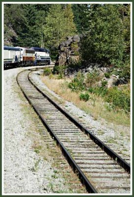 We pass a long siding.