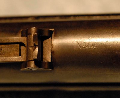 Barrel Marking Behind Rear Barrel Sight