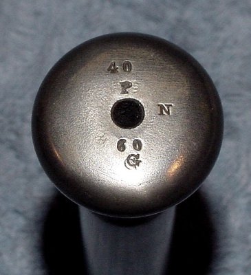 1882 Bullet Seater Markings - Note This Seater Is For An 1882 .40-60 Maynard Cartridge Instead Of The Current .40-40 Chambering