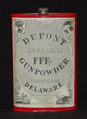 Front of Dupont Powder Can