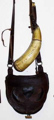Jim Gazes Horn and Hunting Pouch