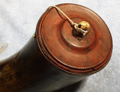 Interesting Powder Horn End Cap