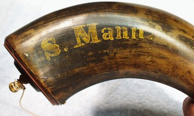 A Different Powder Horn With S. Mann Stencil