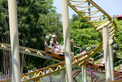 Roller coaster at Indianapolis Zoo