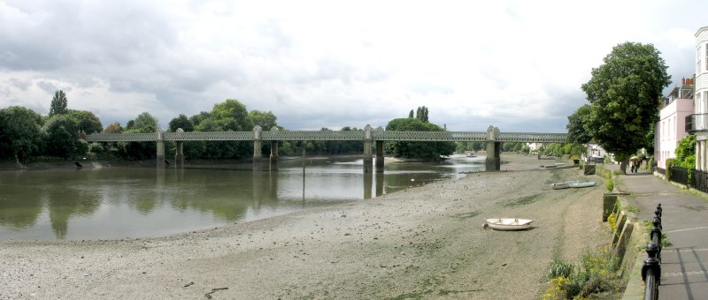 The bridge from downriver looking up.