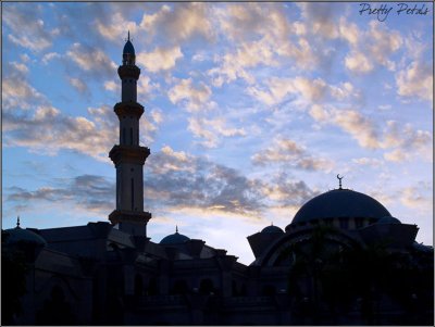 Silhouette Of Federal Territory Mosque
