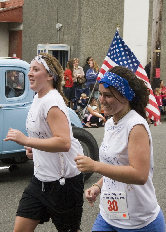 Emma (in the blue)