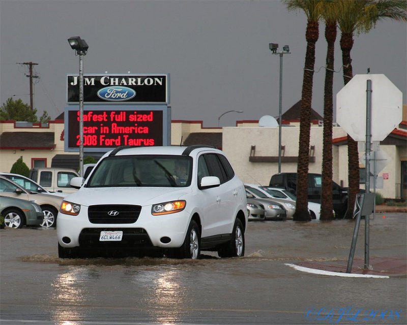 Rain in Ridgecrest CA, July 20, 2008