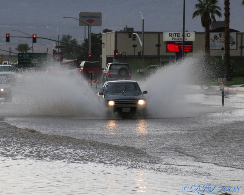 Rain in Ridgecrest CA, July 20, 2008