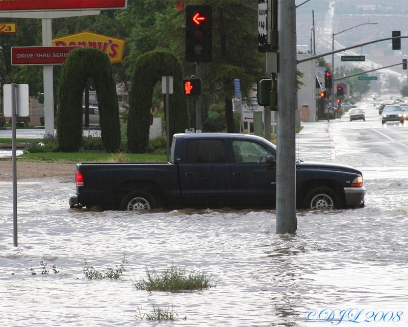 Rain in Ridgecrest CA, July 20, 2008