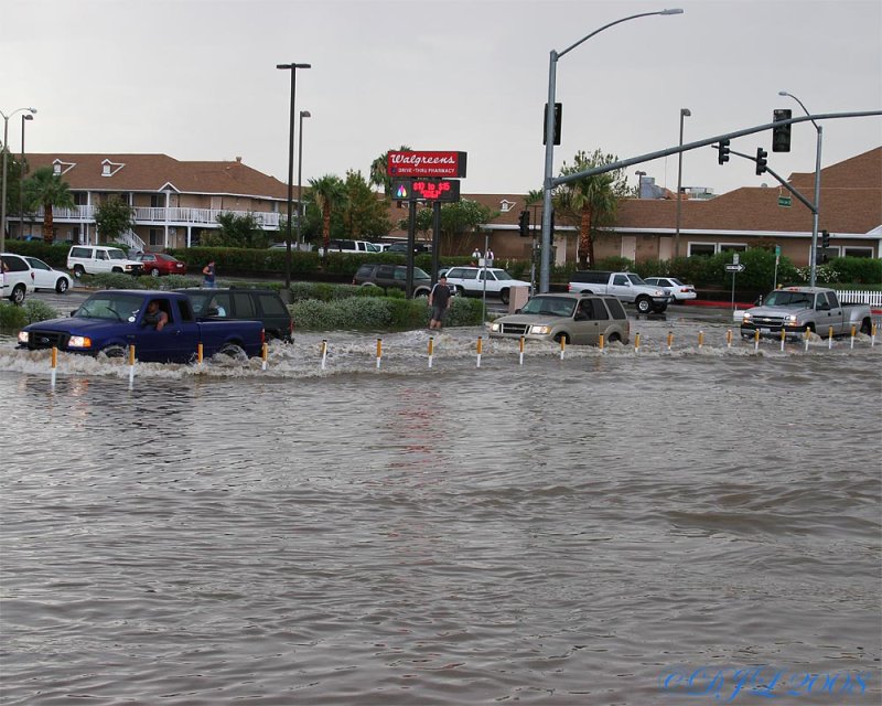 Rain in Ridgecrest CA, July 20, 2008