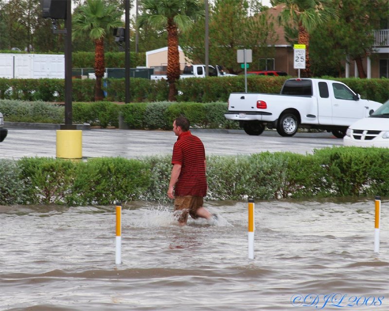 Rain in Ridgecrest CA, July 20, 2008