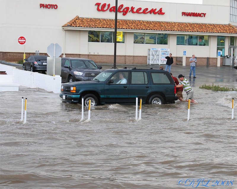 Rain in Ridgecrest CA, July 20, 2008
