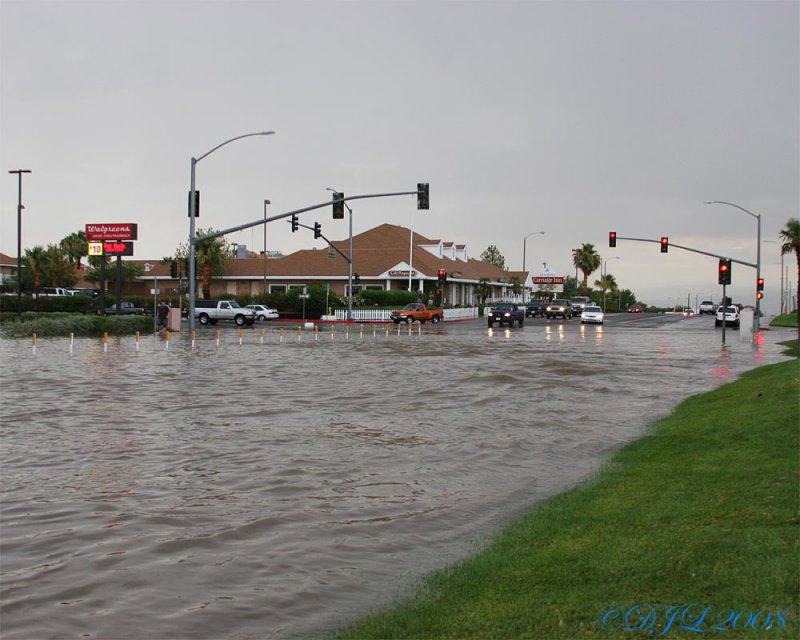 Rain in Ridgecrest CA, July 20, 2008