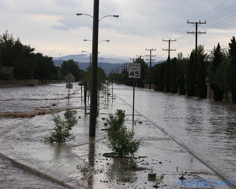 Rain in Ridgecrest CA, July 20, 2008