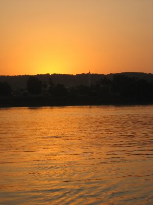 a sunset River Nile
