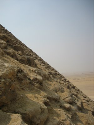 Red Pyramid II--climbing in the middle