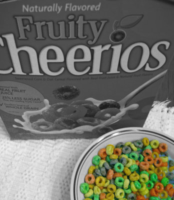 Fruity Cheerios Selective Coloring
