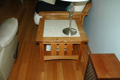 tile top end table