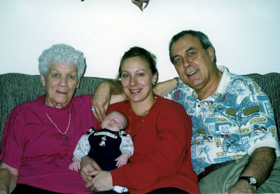 4 generations - Mother, Dario, Martina and Gary